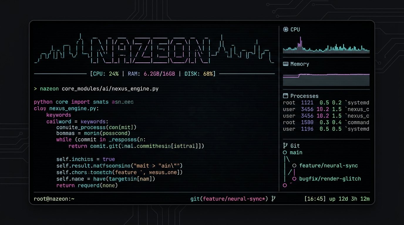Nazeon — Cyberpunk Terminal Emulator