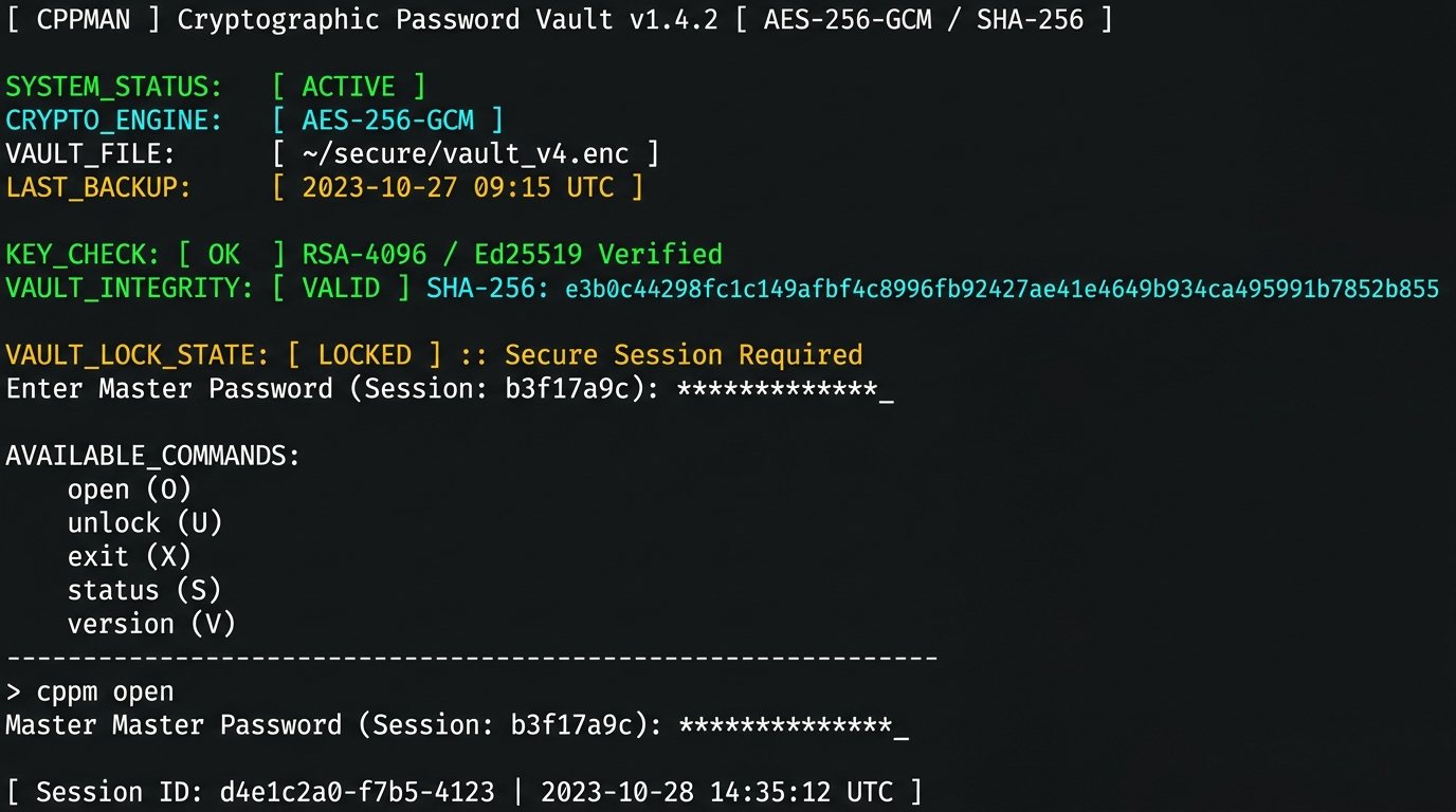 CLI Based Secure Password Vault